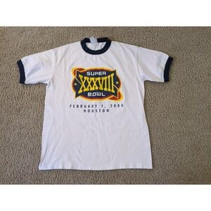 Super Bowl 2004 Houston T- Shirt by Lee Sport Size Large
